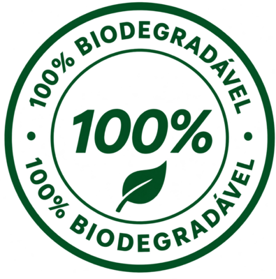Selo 100% Biodegradável